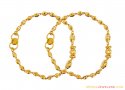 22K Gold Baby Bracelet (Pair) - Click here to buy online - 531 only..