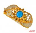22 Kt Gold Designer Stones Kada - Click here to buy online - 4,235 only..