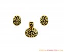 Click here to View - 22K Meenakari Pendent Set 
