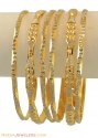 Click here to View - 22K Two tone Bangles Set (6 pcs) 