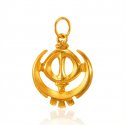 22K Gold Khanda Pendant - Click here to buy online - 630 only..