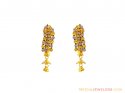 22K Two Tone Filigree Earrings 