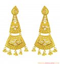 Click here to View - 22k Polki Stones Filigree Earrings  