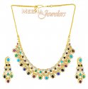 Click here to View - 22K Gold Navratan Set 