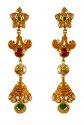 22K Gold Antique Earrings - Click here to buy online - 4,645 only..