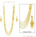 Click here to View - 22K yellow Gold Long Patta Haar 