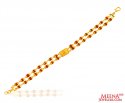 22k Gold Rudraksh Bracelet  - Click here to buy online - 1,229 only..