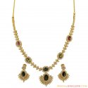 Click here to View - 22k Gold Designer Cz Set 