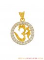 Click here to View - 22 Karat CZ Ohm Pendant 