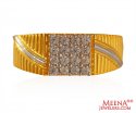 22k Designer Mens Two Tone  Ring - Click here to buy online - 683 only..