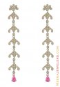 18Kt White Gold Long Earring