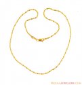 22k Fancy Rice Chain (18 Inch) - Click here to buy online - 554 only..