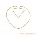 Click here to View - 22k Plain Gold Chain (20 Inches) 