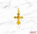 22Kt Gold Cross Pendant - Click here to buy online - 206 only..