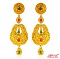 22K Gold Polki Earrings - Click here to buy online - 1,836 only..