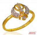 22kt Gold Ladies Signity Ring - Click here to buy online - 282 only..