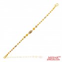 22 Kt Gold Two Tone Bracelet - Click here to buy online - 661 only..