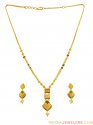Click here to View - 22K Gold Three Tone Necklace Set 