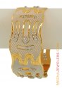 22K Two Tone Bangle Set(set of 1) - Click here to buy online - 4,450 only..