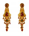 22K Gold Long Earrings - Click here to buy online - 1,963 only..