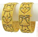 22Kt Multicolor Polki Stones Kada  - Click here to buy online - 5,414 only..