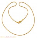 22 K Gold  Chain with Rhodium Finish - Click here to buy online - 318 only..