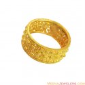 22K Fancy Ladies Wide Band - Click here to buy online - 351 only..