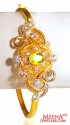 22k Gold kada with colored CZ - Click here to buy online - 1,479 only..