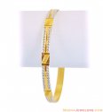 Click here to View - 22Kt Gold 2 Tone Bangle (1 Pc) 
