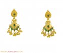 Emerald Earrings (22K Gold) - Click here to buy online - 340 only..