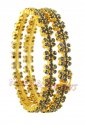 Click here to View - Gold Bangles with Sapphire 