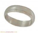 White Gold Wedding Band (18K) - Click here to buy online - 540 only..