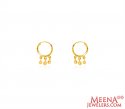 22K Gold Hoop Earrings  - Click here to buy online - 281 only..
