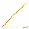22K Gold Balls Bracelet - Click here to buy online - 1,582 only..