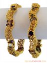 Click here to View - 22k Antique Stones Kada(2 Pcs) 