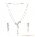 Click here to View - White Gold Necklace Set 18K 