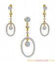 22K Contemporary Fancy Pendant Set - Click here to buy online - 674 only..