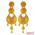 22k Gold Long Earrings - Click here to buy online - 1,985 only..