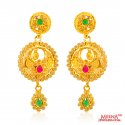 22kt Gold Polki Earring - Click here to buy online - 2,389 only..