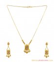 Click here to View - 22K Gold Two Tone Necklace Set 