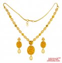 22 Karat Yellow Gold Necklace Set - Click here to buy online - 2,401 only..