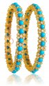 Click here to View - 22Kt Bangle with Turquoise 