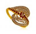 22kt Gold CZ ladies Ring - Click here to buy online - 581 only..