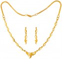 22K Gold Necklace Set - Click here to buy online - 2,016 only..