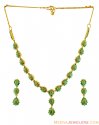 Emerald Necklace Set 22K 