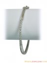18k White gold kada (bangle) - Click here to buy online - 807 only..