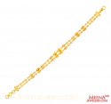 22Kt Gold TwoTone Bracelet  - Click here to buy online - 1,113 only..