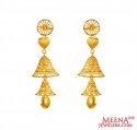22k Gold Light Constructed Earrings - Click here to buy online - 1,069 only..
