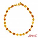 22 Karat Gold Rudraksh Bracelet - Click here to buy online - 848 only..