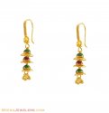 22k Meenakari Earrings  - Click here to buy online - 307 only..